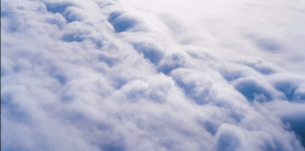Clouds from a plane